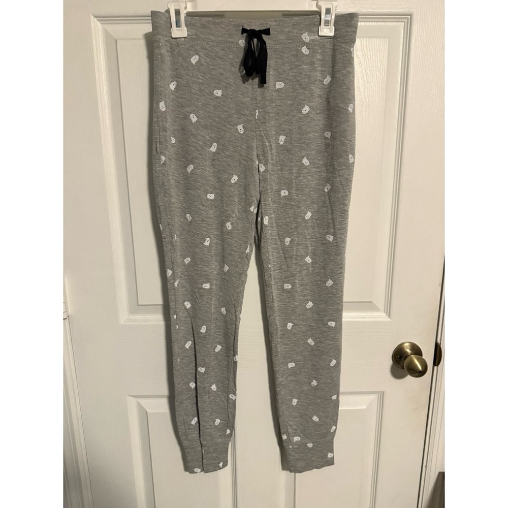 Cynthia Rowley Ghost Halloween Pajama PJ Pants Joggers Size Small